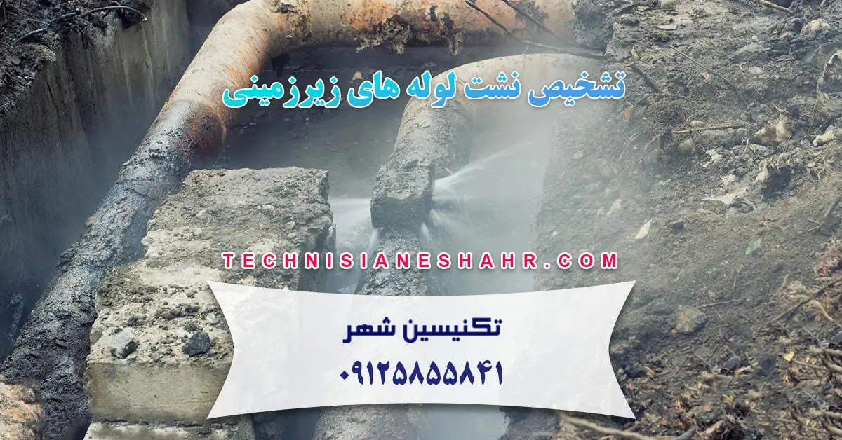 You are currently viewing تشخیص نشت لوله های زیرزمینی