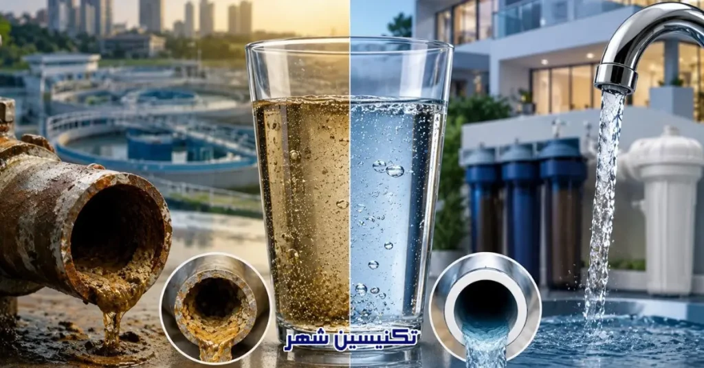 تاثیر کیفیت آب بر شیرآلات اهرمی