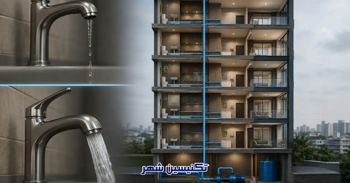 You are currently viewing علت افت فشار آب در طبقات بالای ساختمان چیست؟