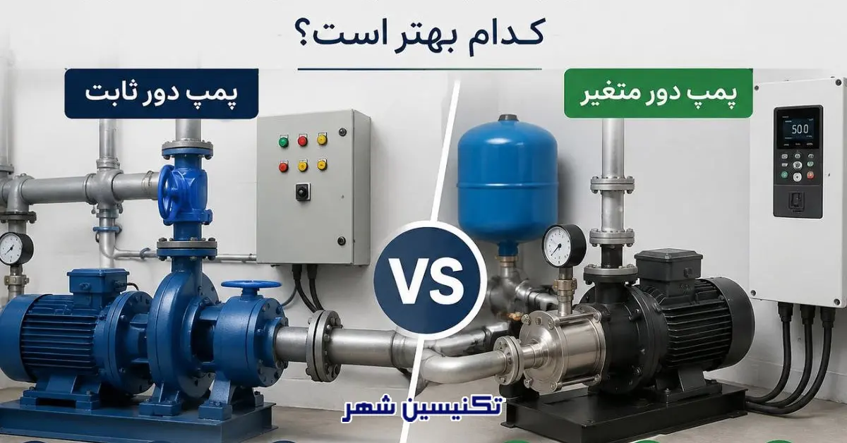 You are currently viewing پمپ دور ثابت و دور متغیر | کدام بهتر است؟