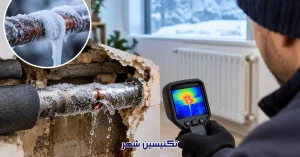 نشتی لوله بعد از یخ زدگی