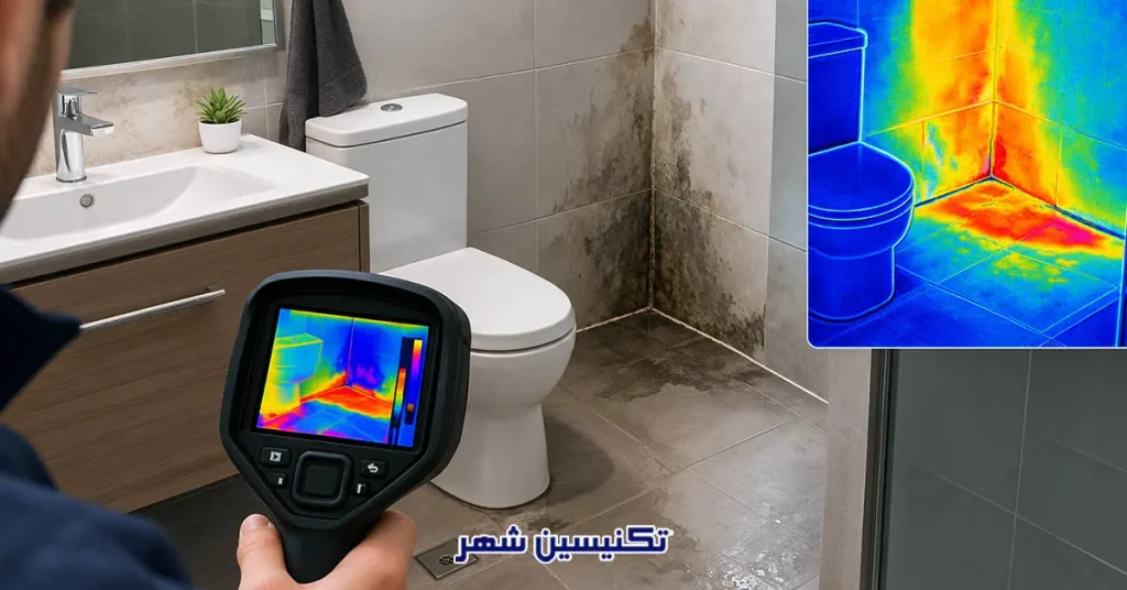 تشخیص نم با دوربین حرارتی و ترموگرافی