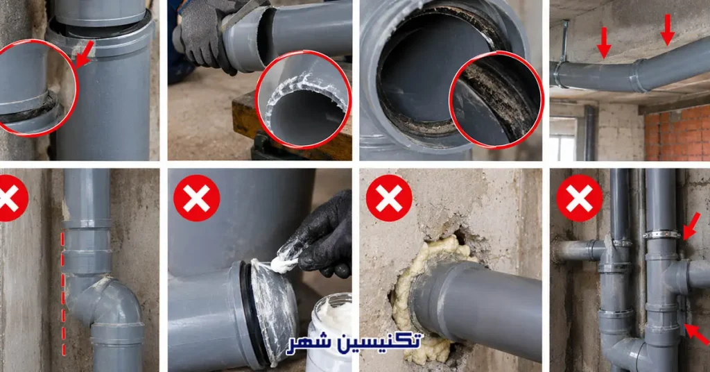 نصب درست در نحوه اجرای لوله پوش فیت