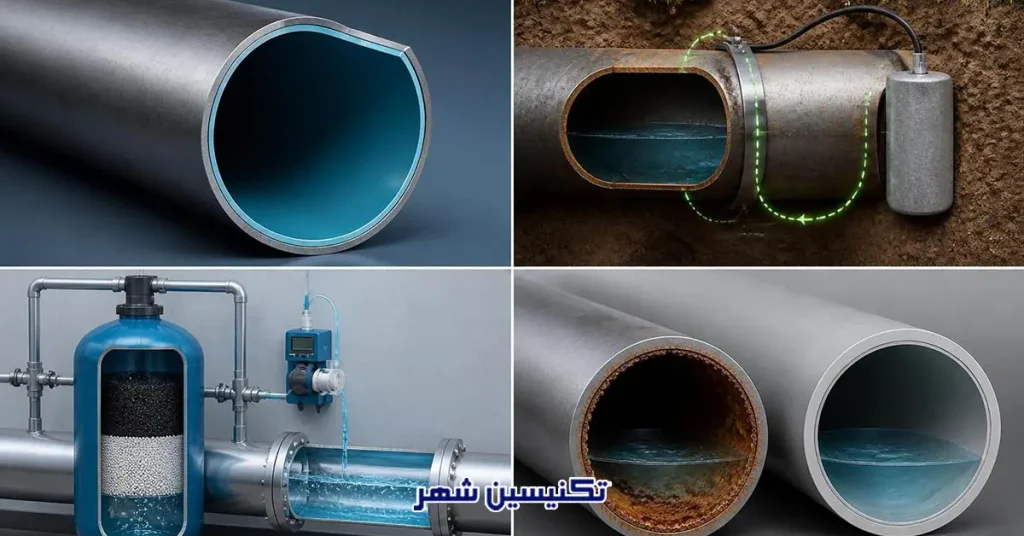 سختی و PH آب در خوردگی لوله